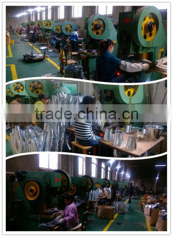 Zinc with handle printing finished round shape zinc Flower pot