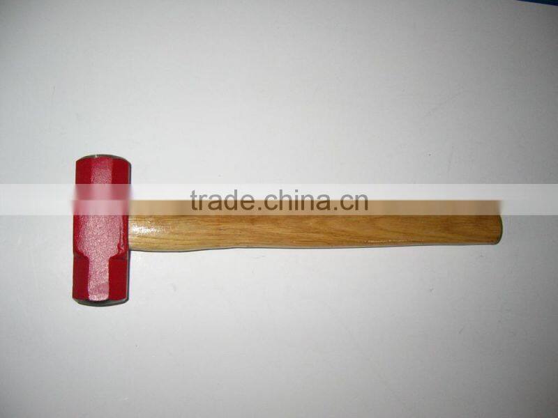 Red painted sledge hammer with tpr handle