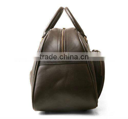 PU Leather Business Duffel Bag for Men
