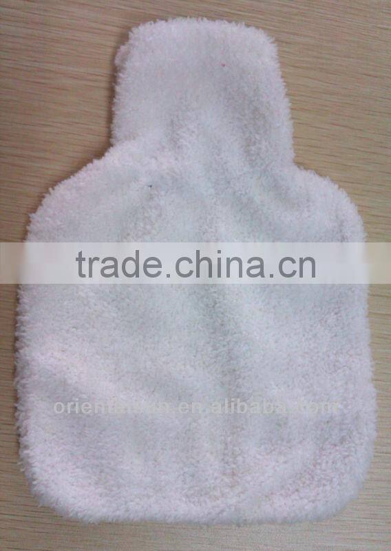 White Rectangle Cotton Hot Water Bottle With Covers