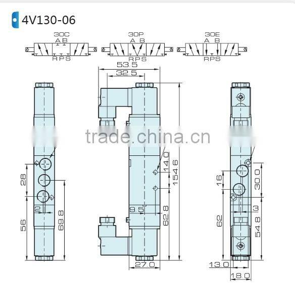 4V100 delphi control valve with high quality