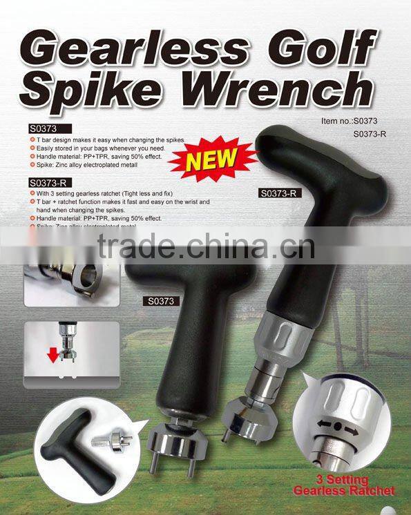 T Handle Gearless Ratchet Golf Spike Wrench