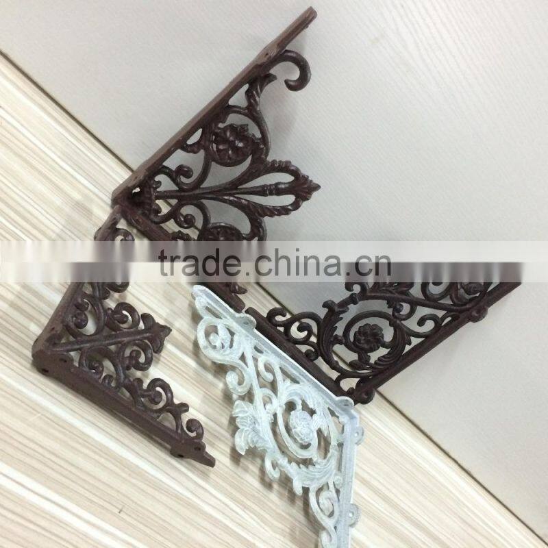 Factory supply cast iron shelf l bracket heavy duty wall bracket