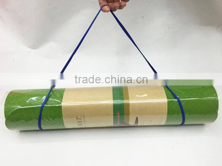 Wholesale ECO double color double layer anti-slip TPE Yoga Mat For Fitness