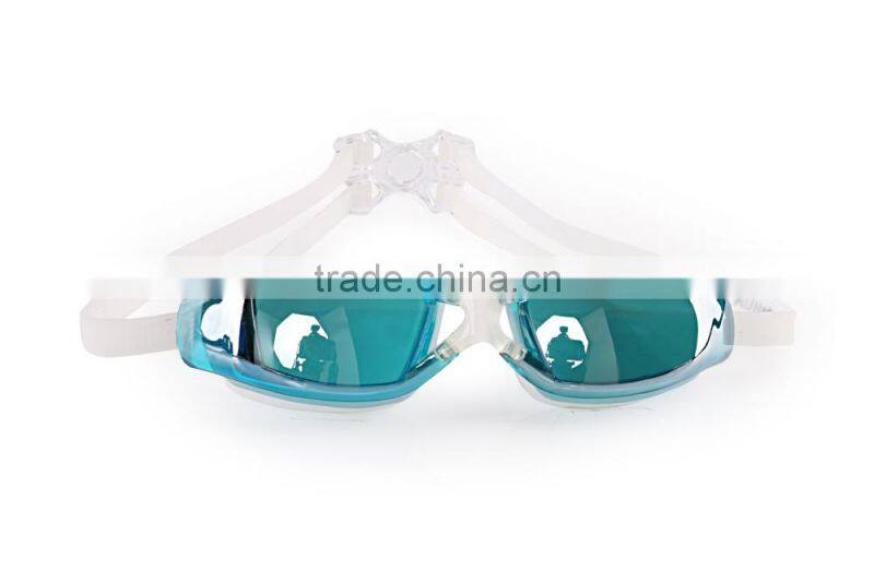 Best Selling Non Fog One Piece Silicone Mirrored Swim Glasses