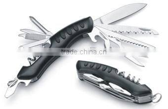 multi function knife Aluminium handle with 5 rubber insert