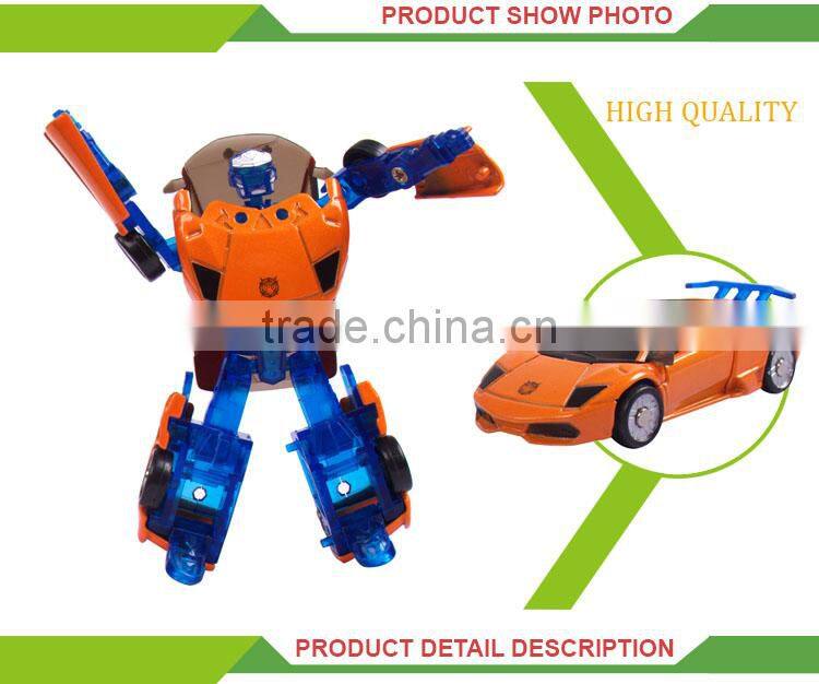 children educational alloy toy kids play trans robot toy car