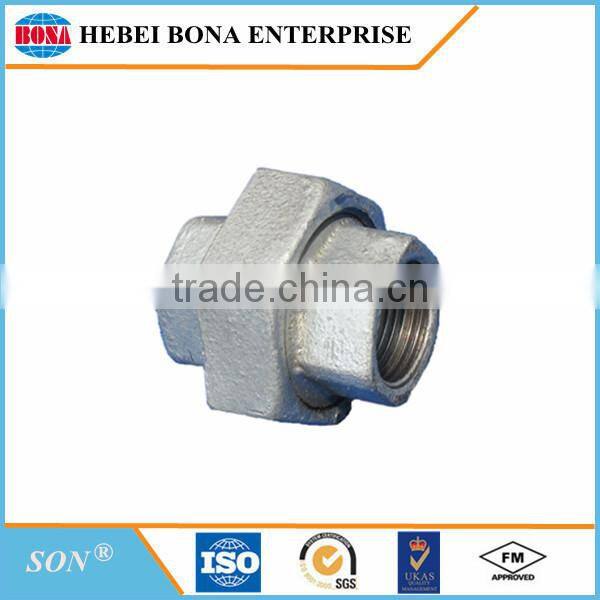 "SON" brand gi malleable iron pipe fittings elbow /tee/socket/cross/nipple