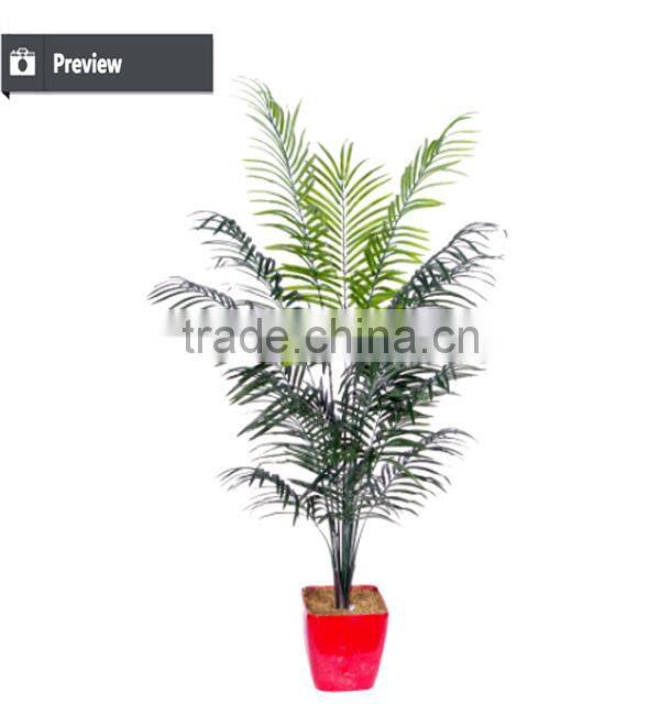 Artificial topiary ficus tree bonsai bamboo tree with green trunk for outdoor use