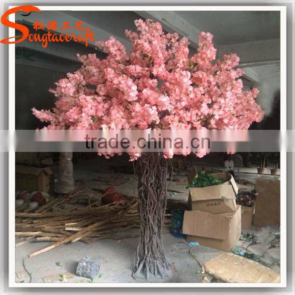 nice quality large outdoor silk light pink artitificial cherry blossom trees