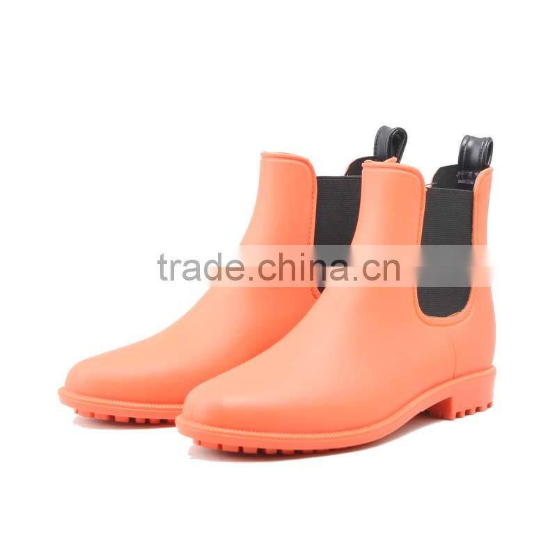 colorful chelsea rain boots with simple shape for women