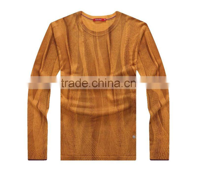 factory wool knitting pattern crew neck winter men sweater