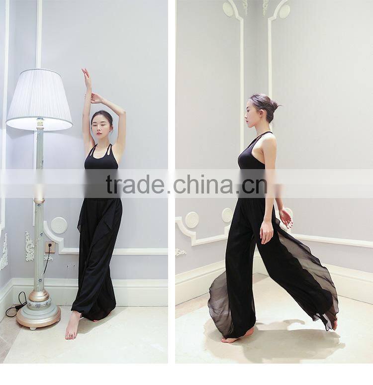 Comfy chiffon gothic harem pants for yoga