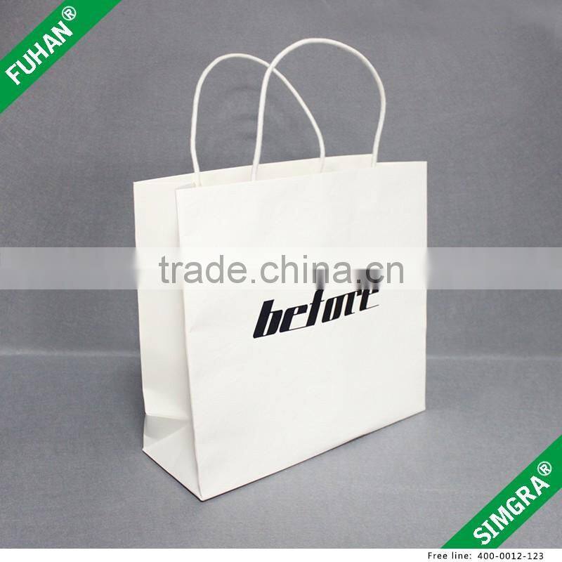 Custom Printed Paper Shopping Bag With Paper Handle