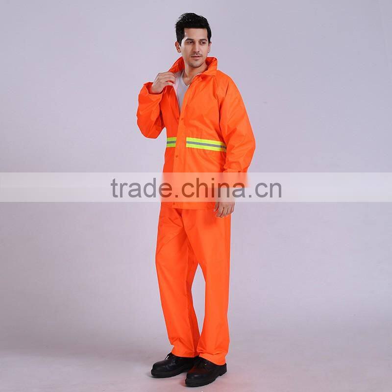 oem custom reflective yellow keep warm oxford rain coat waterproof work uniforms