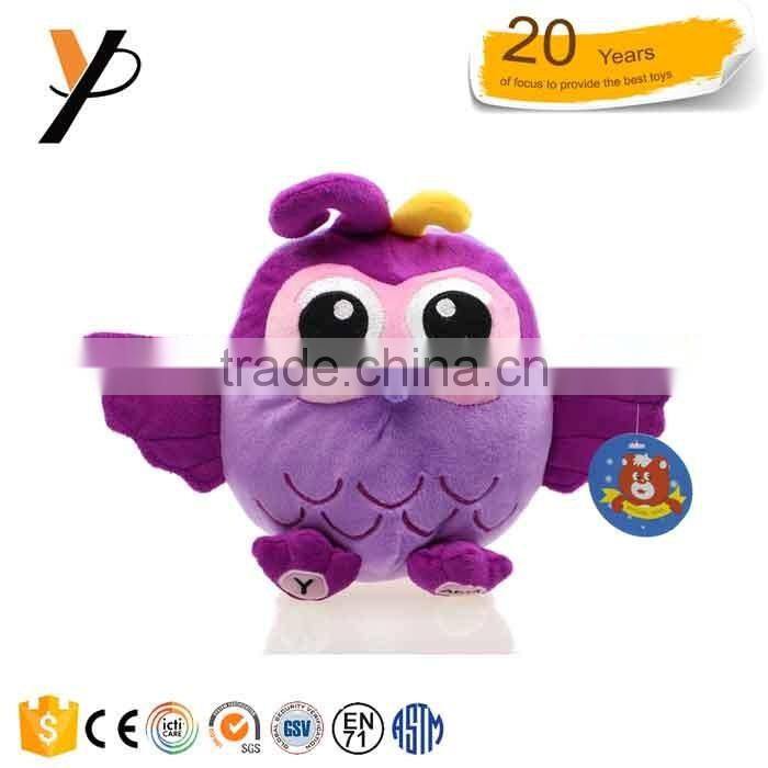 wholesale custom big eyed plush toys owl toy