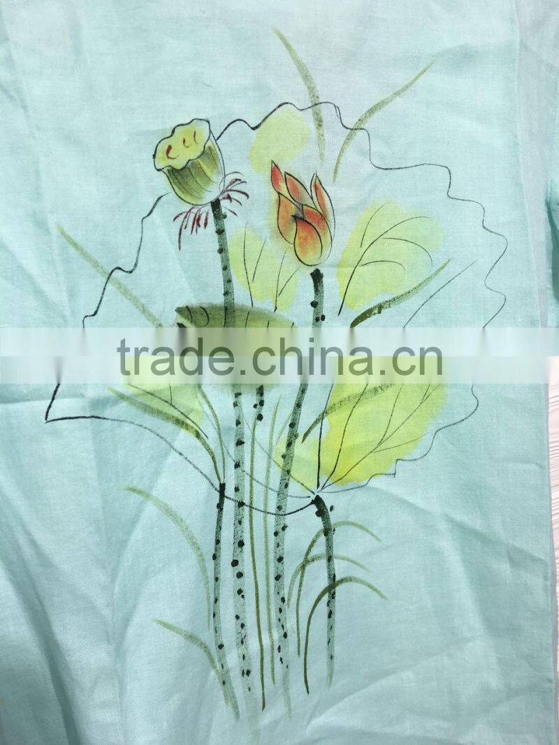 GZY comfortable linen t-shirt stock lot for ladies