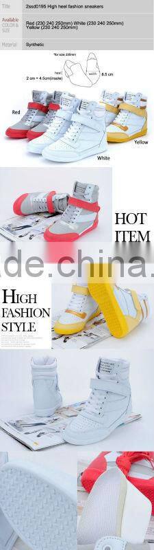 2ssd0195 Hidden wedge heel fashion sneakers