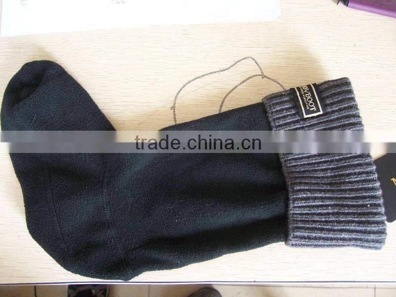 high quality winter windproof warm & soft fleece boot liners socks factory