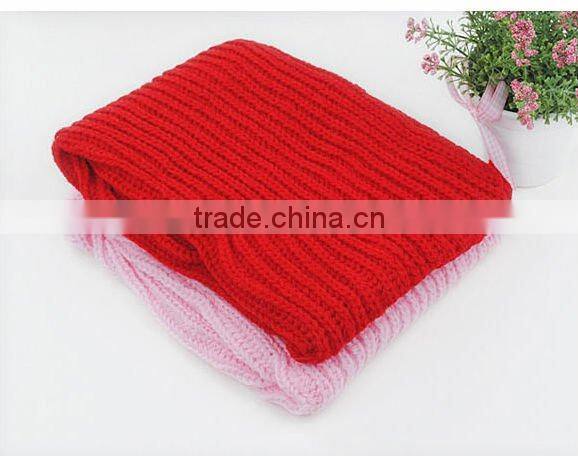cashmere fashion winter knitted factory make round knit scarf