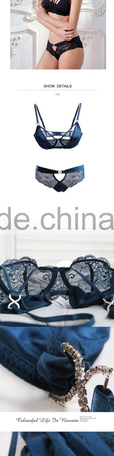 HSZ-5005 Latest Fashion Sexy Bra and Panty New Design Hollow Out Women Underwear Sexy