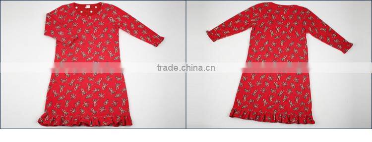 The red women's nightwear, printing fire pajamas