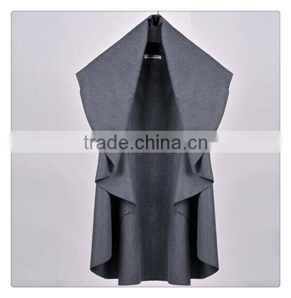 Spring new European style Temperament fashion shawl,woolen Irregular coat,women shawl