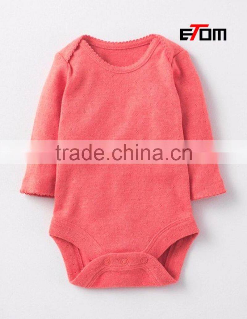 1505 OEM Baby clothes newborn boys 100% organic cotton baby romper long sleeve Infants clothing& Toddlers baby onesie