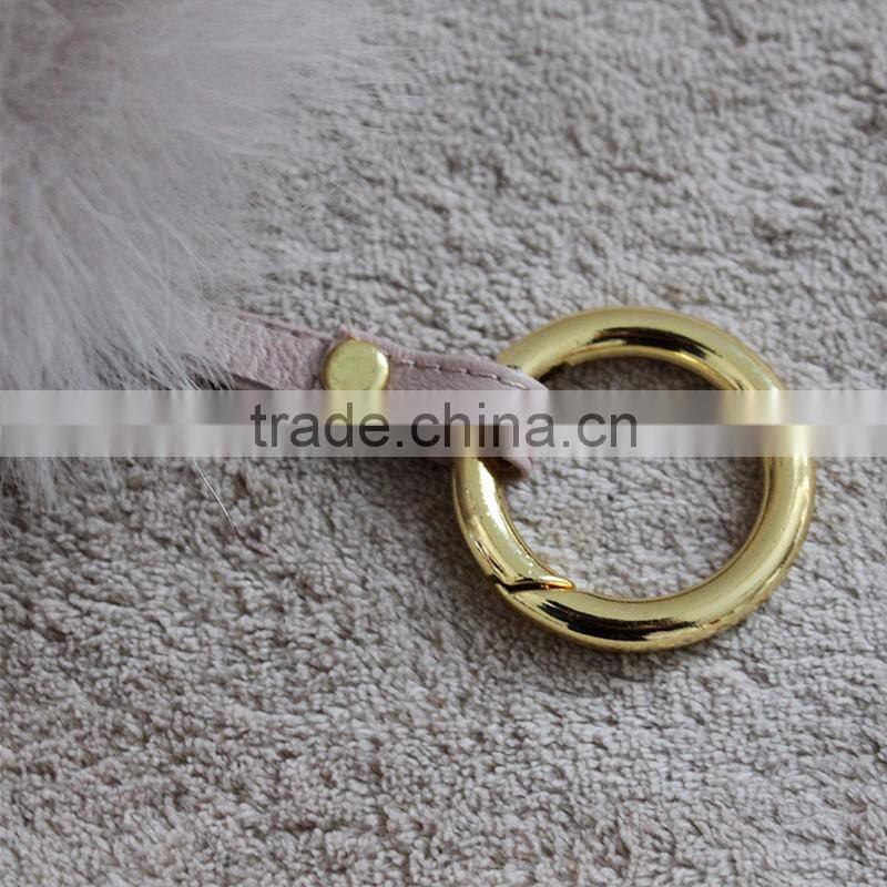 Myfur Fashion Design Factory Wholesale Fox Fur Pompoms Keychain Lovely Keychain with Fur