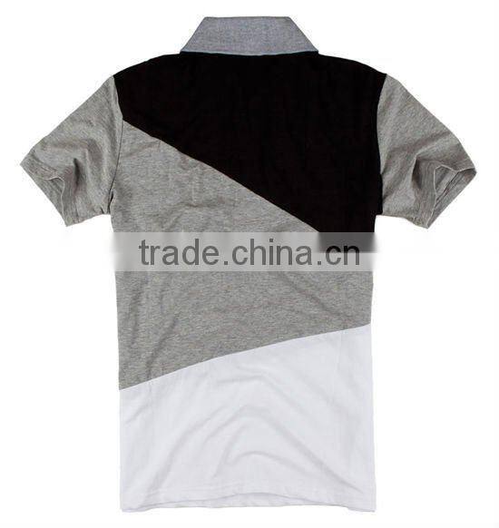 fashional jointing polo shirts men's sport wear short sleeve polo t shirts