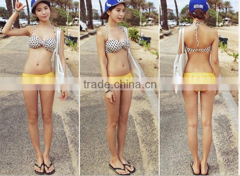 Korea 2016 summer love Halter Bikini swimsuit