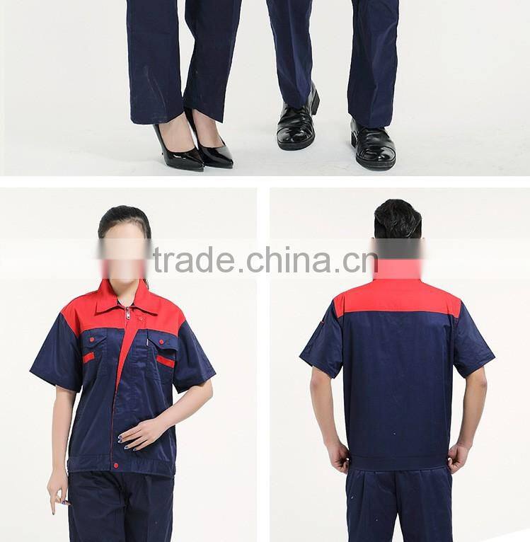 Summer short sleeves cotton workshop wear coat factory workerwear