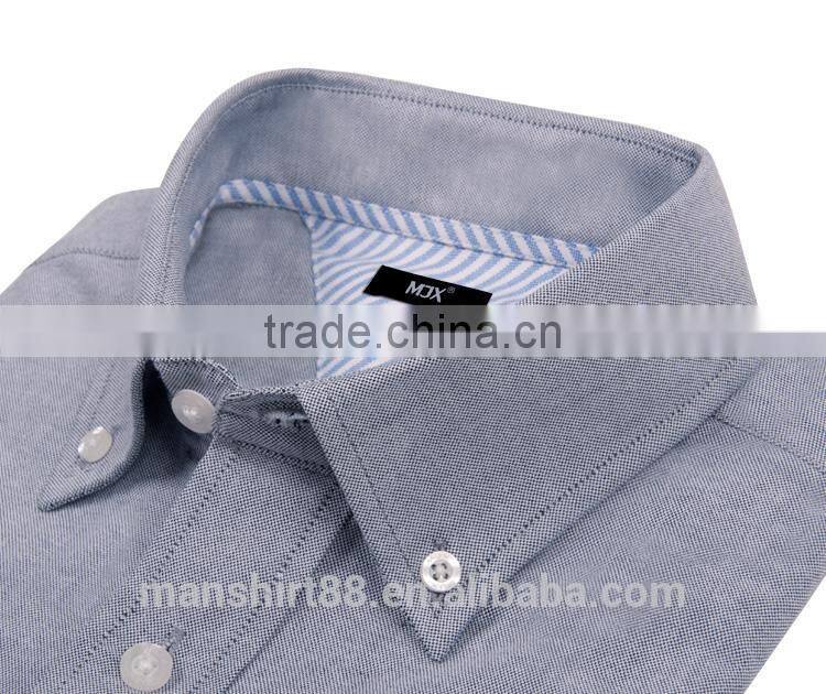 latest fashion design contrast color non iron washed oxford shirt for men