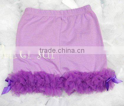 Kids Purple Ruffles Bottom Pettishorts TS4
