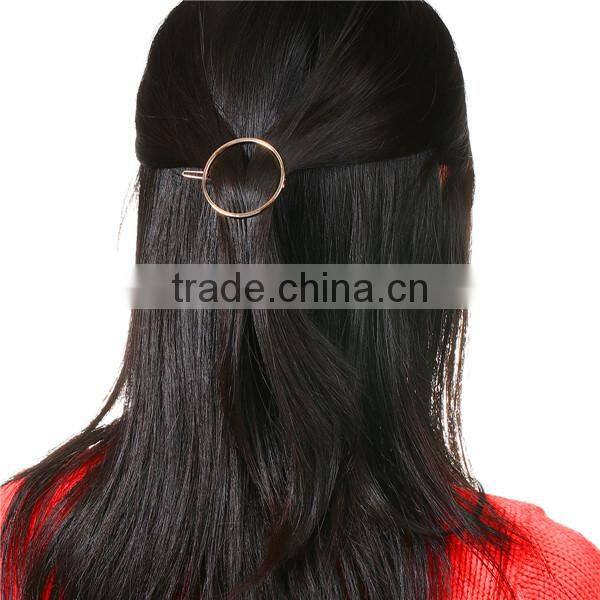 Accessories Round Gold Plated Zinc Based Alloy Hair Clips
