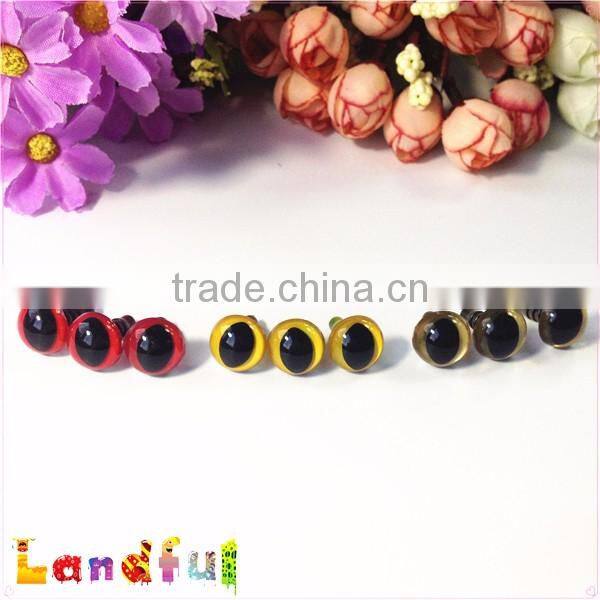 18mm Yellow Amigurumi Toys Crochet Puppet Animal Safety Craft Cat Eyes