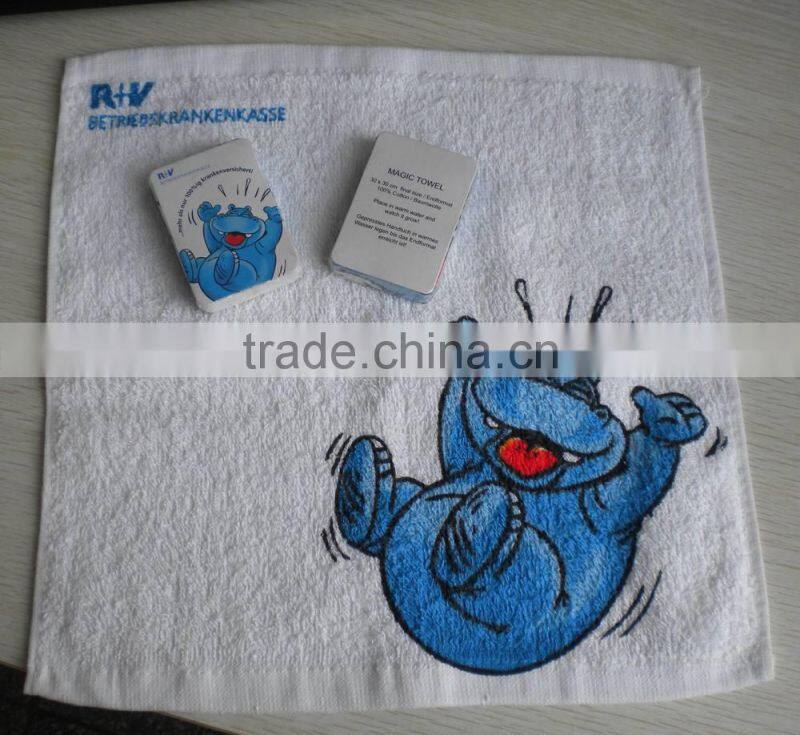 custom print magic expanding towel