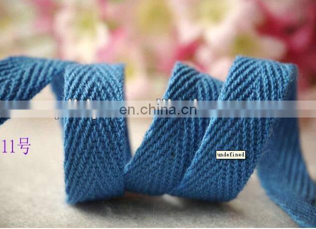 Fashionable and high quality cotton herringbone webbing
