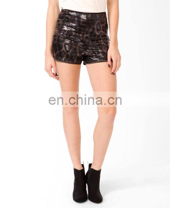 Shimmering Animal Pattern Shorts CSS0012