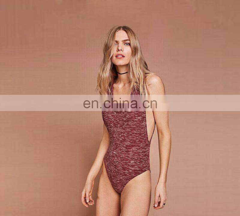 OEM Service Wholesale Women round collar ultra wide sleeve hole tight jumpsuits