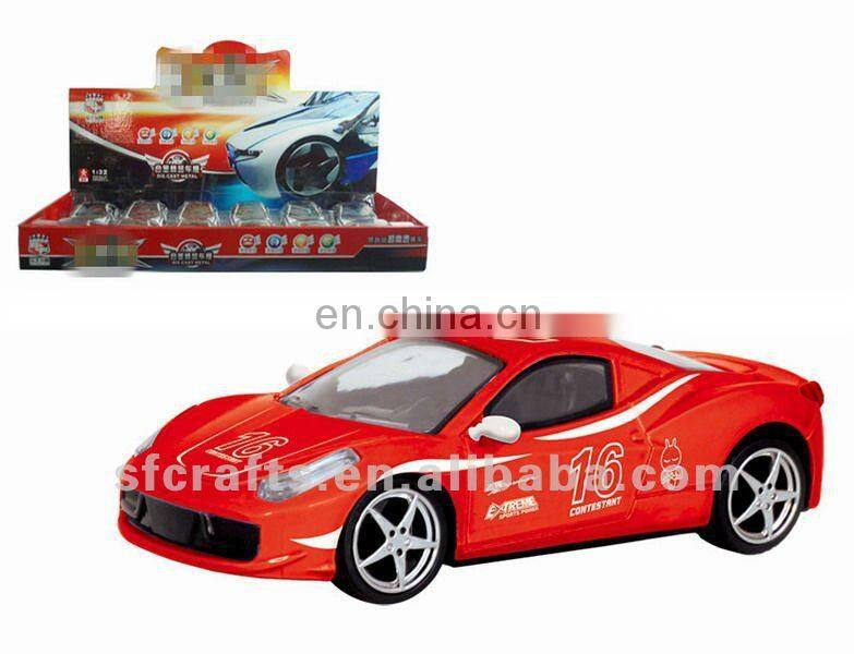 fashion alloy model 1 32 pull back car with light
