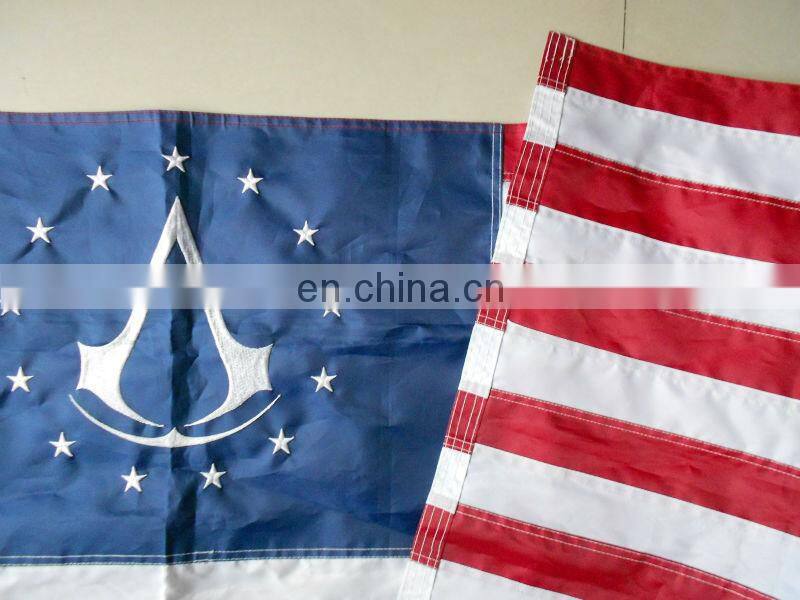 custom embroidery nylon flag