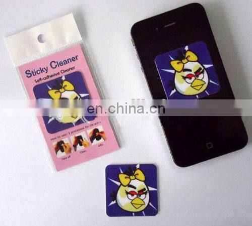 adhesive microfiber sticky screen cleaner