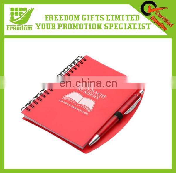 Promotional Items Custom Logo Printed Notebook with Pen