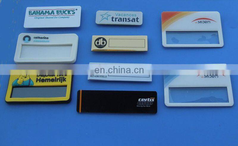 multiple exchangeable personalized name plates