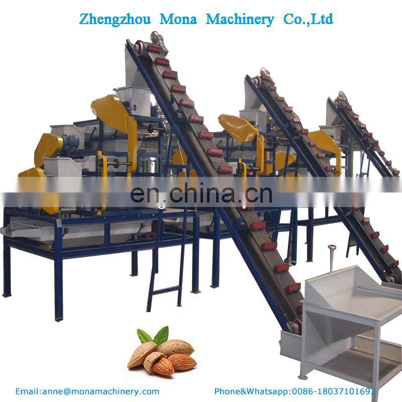 automatic almond  full sets shelling production line