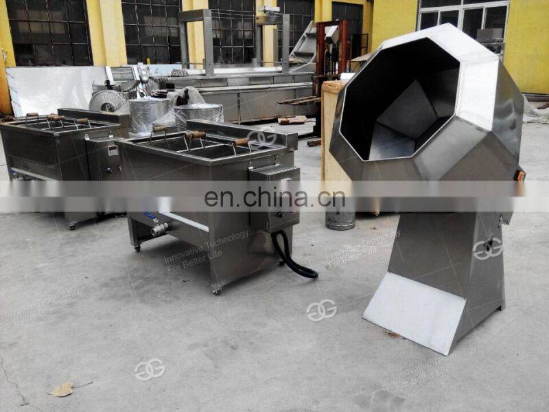 Commercial Continuous Conveyor Small Deep Frying Production Line Pellet Peanut Fryer Machine Line For Sale