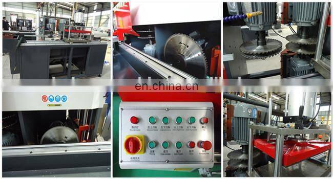 Double head mitre cutting saw / aluminum window making machine