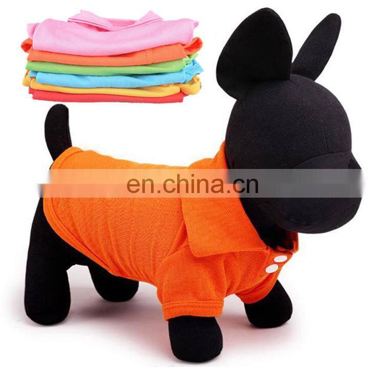 Wholesale polo style blank dog tee shirts for spring summer