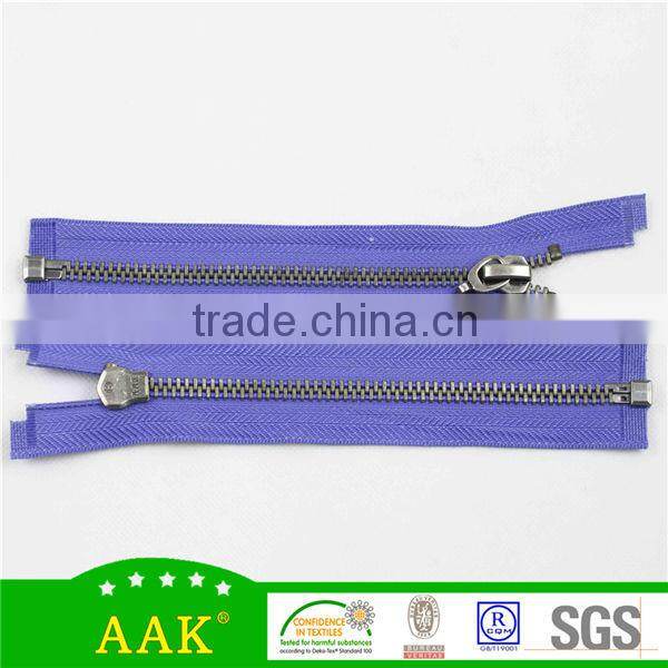 nylon zipper gold teeth long chain gold nylon zipper rolls